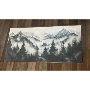 Mountain Landscape Wall Art Poster 24” X 48”